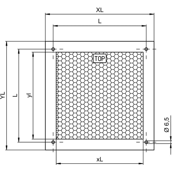 L-Reflexfolie 200x200mm-M1